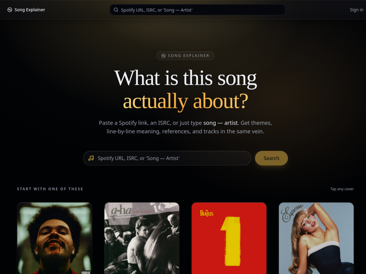 Song Explainer
